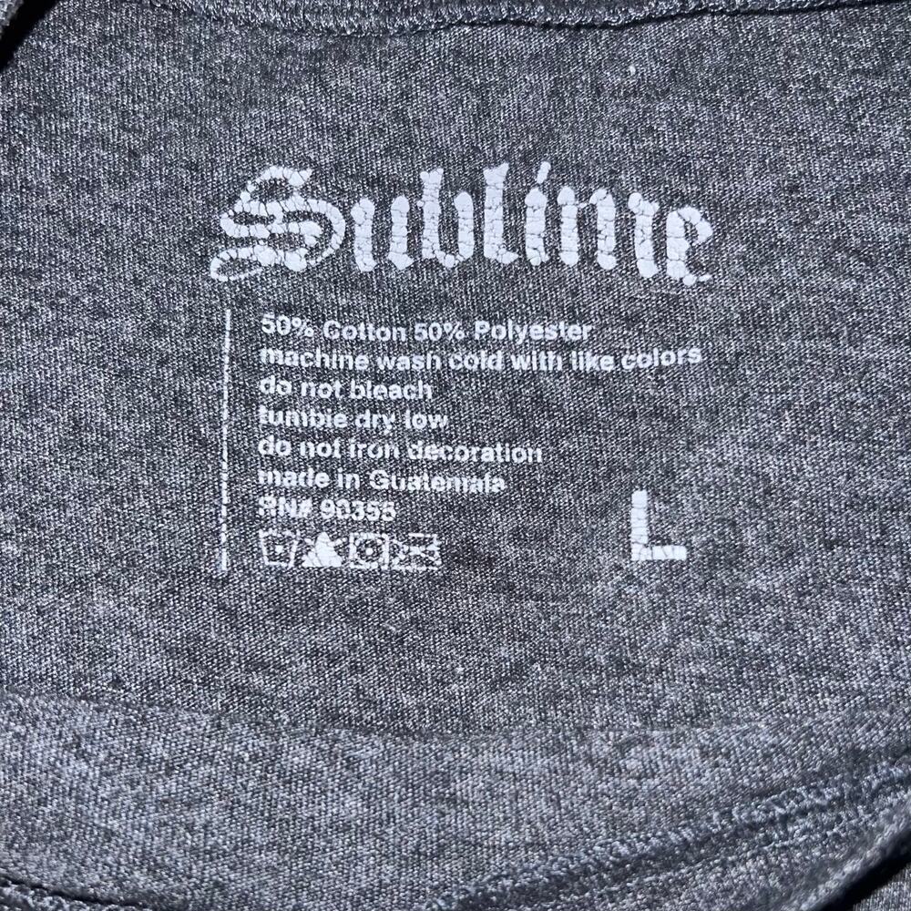 Sublime Long Beach CA Women’s Gray Short Sleeve Graphic T-Shirt LG - Picture 5 of 7